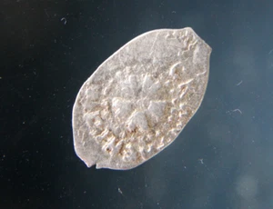 Rusia IVAN III "El GRAN", 1462-1505, moneda de alambre de plata.i3-1/25 - Imagen 1 de 3