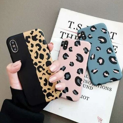 For iPhone12/11 Pro 7 8 Plus XS MAX XR Back Cover Shell Phone Case Leopard Print - Image 1 of 4