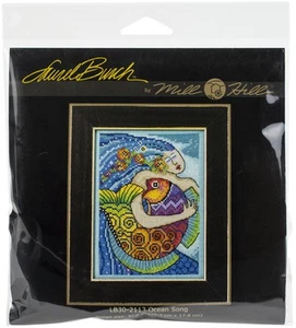 Mill Hill/Laurel Burch Counted Cross Stitch Kit 5"X7"-Ocean Song (14 Count) LB30 - Picture 1 of 3