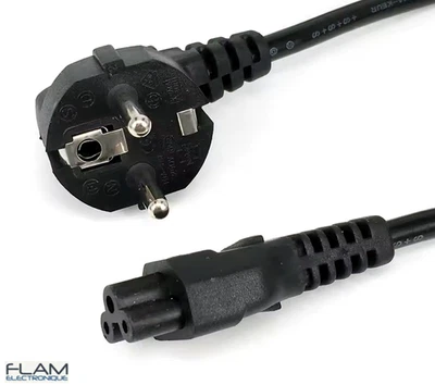 Cable alimentation secteur TYPE C5 - 180cm / 220-250V 10A European Power cable - Photo 1/4