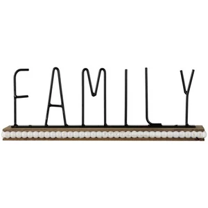 Northlight Family Metal Tabletop Decoration - 11.5" - Black - Picture 1 of 7