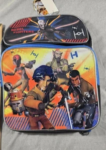 Animated Star Wars Rebel 16x12x5 School Backpack Raised Graphic Side Pocket - Picture 1 of 2
