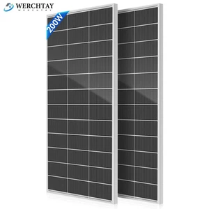 400W 200WX2 Monokristallin Solarpanel Solarmodul PV Modul Wohnwagen Wohnmobil - Bild 1 von 18
