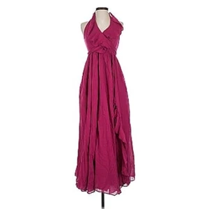 Free People Wrap Top Halter Neck Maxi Dress Cha Cha Cherry Pink Women's Large - Picture 1 of 11