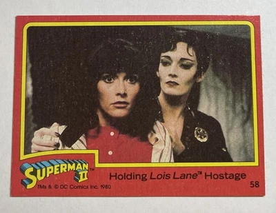 1980 Topps Superman II Card #58 Holding Lois Lane Hostage - Image 1 of 2