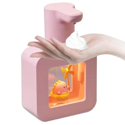 Cute Automatic Soap Dispenser - Touchless Pink Hand Soap Dispenser,Wall Mount... - Image 1 of 4