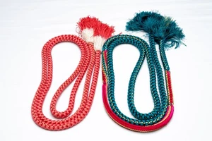 DEAR VANILLA JAPANESE OBIJIME CORD SET FOR FURISODE KIMONO WOMEN'S OBI FASTENER - Picture 1 of 6