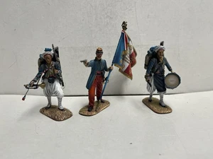 First Legion (FPW035,36 And 37) Algerian Tirailleur Trumpeter,drummer And Flag - Picture 1 of 5