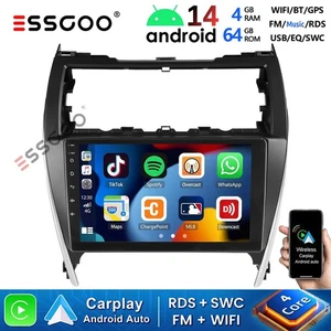 4+64GB CarPlay For 2012-2014 Toyota Camry Android Car Stereo Radio GPS Navi Wifi - Picture 1 of 15