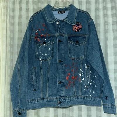 Caitlin Clark WNBA Indiana Fever Denim Jean Jacket Women’s Licensed-Large NWTs - Image 1 of 4