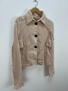 Michiko Koshino Yen Linen Blazer Jacket Womens Size M - Bild 1 von 12
