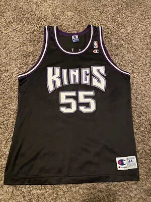 Camiseta deportiva vintage Jason Williams #55 Sacramento Kings Champion negra para hombre talla 44 Foto 1 de 2