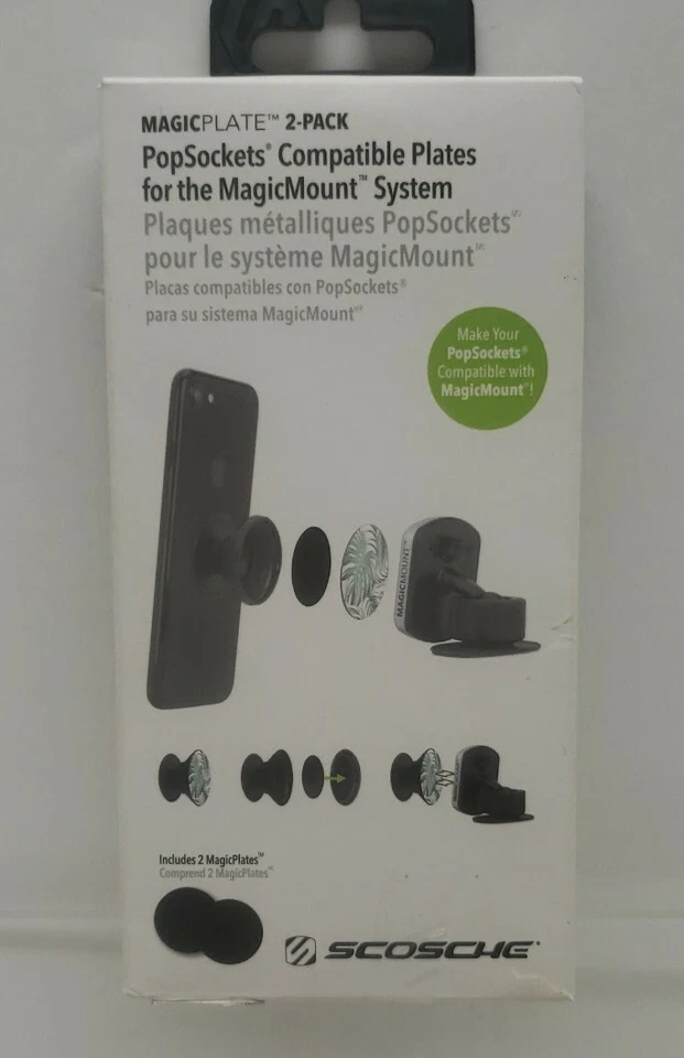 SCOSCHE MagicPlate Metal Plates for Any MagicMount/MagicMount Pro Mount - Black - Image 1 of 1