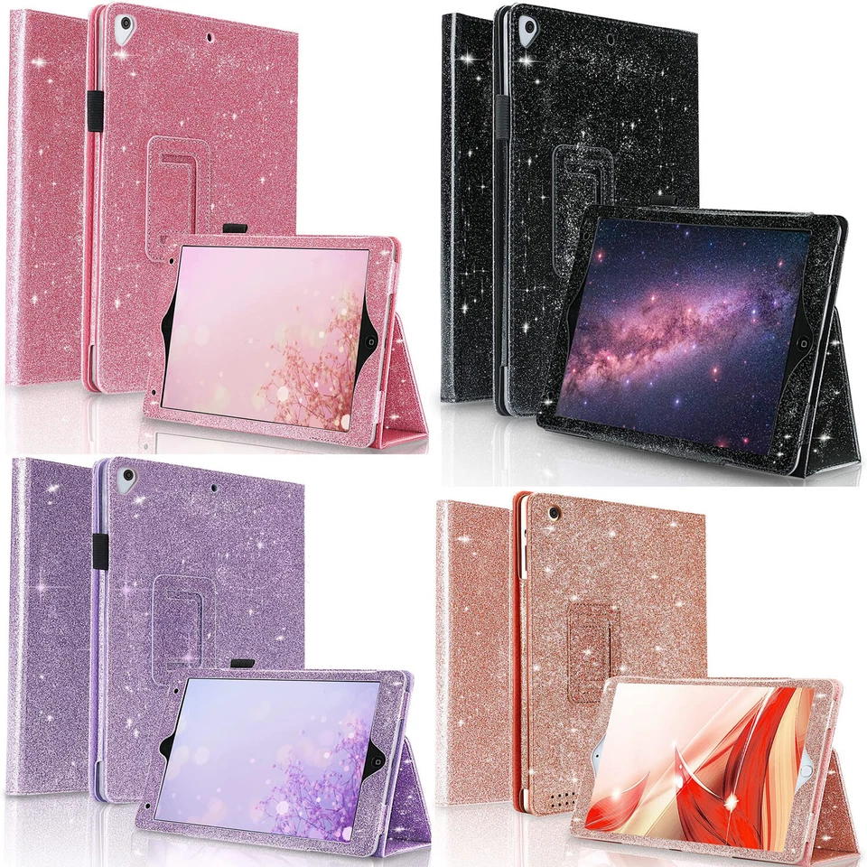 Apple iPad 9th 8th 7th Generation 10.2 Glitter Case Smart Stand Cover 2021/20/19 - Image 1 of 3
