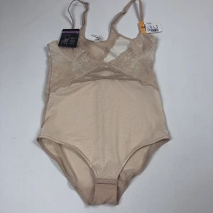 Maidenform Allover Solutions Shapewear Sz Small Lace Nude Adjustable Straps NWT - Picture 1 of 6