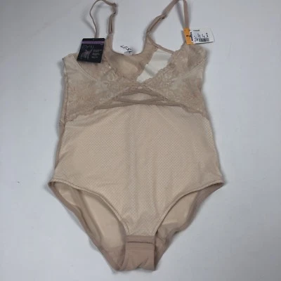 Maidenform Allover Solutions Shapewear Sz Small Lace Nude Adjustable Straps NWT - Image 1 of 4