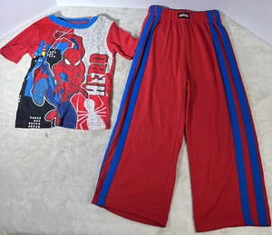 Marvel Spider-Man Children’s Pants And Shirt Boys Size 4 4/5 2 Piece Set - Picture 1 of 24
