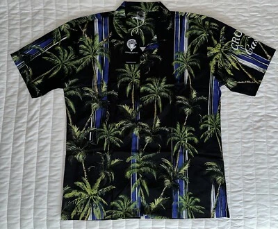 Crooks & Castles Black Palm Tree Design Button Front Shirt/Size Large/Men’s/New - Image 1 of 4