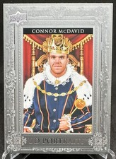 Connor McDavid 2023-24 Upper Deck Series 1 UD Portraits Silver Frame /99 #P-29