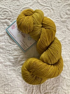 Plucky Knitter Primo Fingering Yarn Singapore Grill Mustard Yellow - Picture 1 of 4