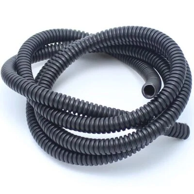 1x Universal 20M Black Split Loom Wire Flexible Tubing Conduit Hose Connectors - Image 1 of 4