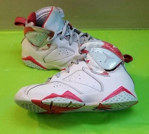 🔥👟Nike Air Jordan 7 Retro GS White Topaz Mist White 442960-104 size 2Y - Picture 1 of 8