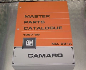 67-69 CAMARO MASTER PARTS CATALOG July or March 1969 printings - Picture 1 of 12