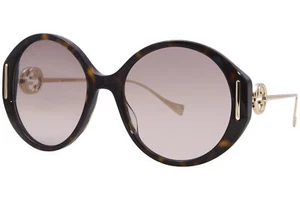 Gucci GG1202S 003 Sunglasses Women's Havana/Gold/Brown Lenses Oval Shape 57mm - Picture 1 of 7