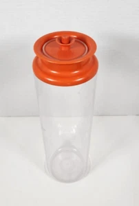 Tapa de botón de espagueti vintage Tupperware 1486-1 acrílico 1,6 litros de altura - Imagen 1 de 3