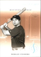2005 Studio Proofs Silver Houston Astros Baseball Card #136 Morgan Ensberg /100