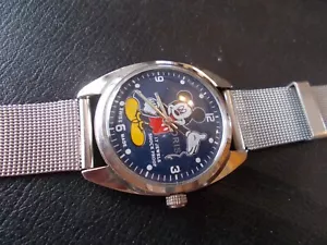 Oris Mickey Mouse watch 17 Jewels Swiss men's New Old Stock - Picture 1 of 6