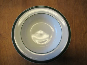 Pottery Barn BISTRO GREEN Rim Pasta Bowl 9 1/2" 1 ea     2 available - Picture 1 of 3