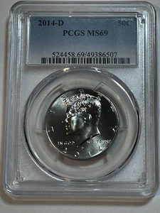 2014 D Kennedy Half Dollar 50c PCGS MS69 - Picture 1 of 2