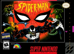 Spider-Man IMÁN REFRIGERADOR SNES Super Nintendo Videojuego Caja - Imagen 1 de 1