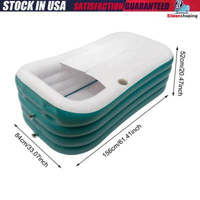 Foldable Bathtub Adult Large Shower Soaking Folding Water Spa Bath Tub Portable - Image 1 of 4