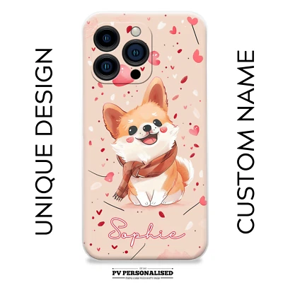 Kids Personalised Phone Case Name Silicone Cover For iPhone&Samsung - Image 1 of 4