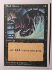Dark ritual 4th edition mtg magic english