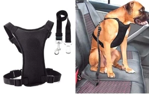"Kein Zug Hundegeschirr verstellbares Geschirr + Blei Haustier Netzweste weich bequem ""M""" - Bild 1 von 4