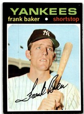 1971 Topps Baseball Frank Baker Rookie New York Yankees #213