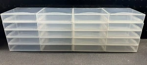 Lot de 20 supports LTO Ultrium, bande de données - étuis à bijoux vides en plastique pour palourdes - Photo 1/5