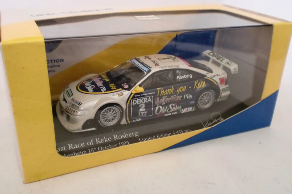 MINICHAMPS 1/43 OPEL CALIBRA 15 OCTOBER 1995 HOCKENHEIM LAST RACE KEKE ROSBERG  - Immagine 1 di 1