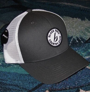 NEW IMPERIAL Trucker Mesh Golf Cap Hat BLACK ROCK COUNTRY CLUB Adjustable Gray - Picture 1 of 7