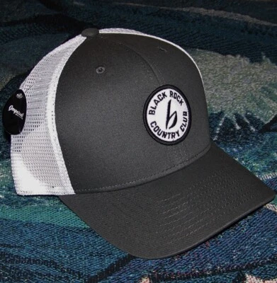 NEW IMPERIAL Trucker Mesh Golf Cap Hat BLACK ROCK COUNTRY CLUB Adjustable Gray - Image 1 of 4