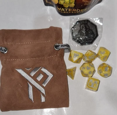 Juego de bolsa de monedas D&D Sirius Dice: The Bostewning Portal poco común Volo World Traveler Foto 1 de 4