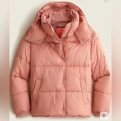 J.Crew NEW Flurry puffer jacket with PrimaLoft Clay Sand Sz XS Item BA593 Hooded - Image 1 of 4