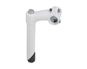 5-1/4" Long Original Lowrider Steel Stem 21.1mm White 0 Degree 2 Bolt - Cruiser - Picture 1 of 1