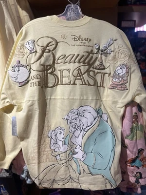Disney Parks Beauty & the Beast Adult Spirit Jersey NWT Belle Lumiere Potts Sz L - Image 1 of 4
