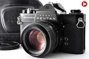 US Duty [N MINT] PENTAX Spotmatic SP Black SLR SMC T 50mm F/1.4 Lens From JAPAN - Picture 1 of 19