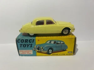 Corgi Toys 208s Jaguar 2.4 Litre, Boxed, Original, Rare, Vintage, 1960's - Picture 1 of 13