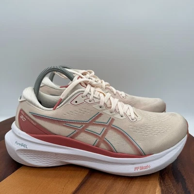 Asics Gel Kayano 30 Zapatos Mujer 10 Melocotón Atlético Correr Gimnasio Tenis Entrenadores Foto 1 de 4